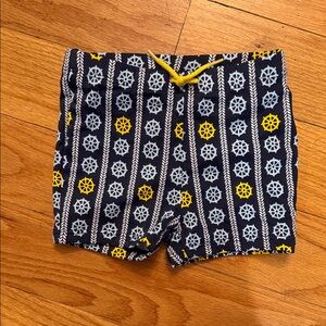 Janie & Jack Nautical Patterned Swim Shorts